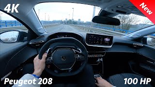 Peugeot 208 Allure 2024 POV drive amp quick REVIEW 4K 12 PureTech 100 HP Mild Hybrid 48V eDCS6 [upl. by Percival]