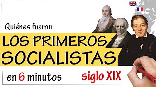 El SOCIALISMO UTÓPICO Los primeros socialistas  Resumen  SaintSimon Owen Fourier Blanc [upl. by Hyozo]