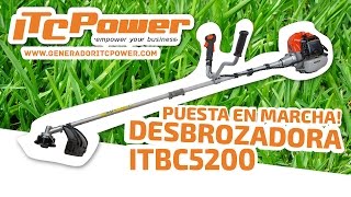 DESBROZADORA  Puesta en marcha ITBC5200 [upl. by Welsh203]