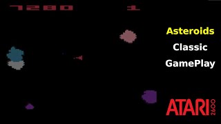 Asteroids Atari 2600 Classic Gameplay [upl. by Aday]