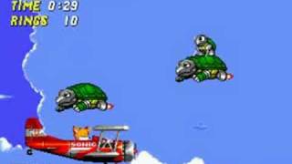 Lets Play Sonic the Hedgehog 2 Sky Chase Zone [upl. by Evans]