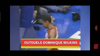 SPUD WEBB gara schiacciate NBA 1986 tra genio e follia in 168 cm di altezza [upl. by Yesdnil]