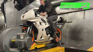 Honda CBR600RR HRC stacks Arrow full race exhaust ECU mapping P3 Tuning [upl. by Tonya]