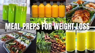 MEAL PREP FOR WEIGHT LOSS  KETO FRIENDLY MEAL IDEAS  DETOX JUICE FOR WEIGHT LOSS [upl. by Nosreme]