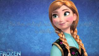 The First Time in Forever from Frozen w lyrics HD [upl. by Luckett]