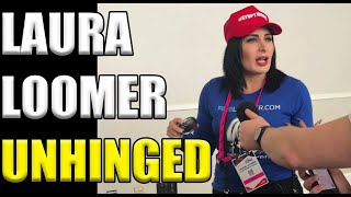 Laura Loomer SEETHES After Getting Kicked Off Of Trumps Plane [upl. by Trab]