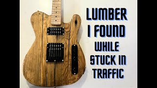 Barncaster guitar build  Free Reclaimed Lumber From the side of the highway [upl. by Padget284]