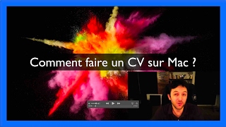 Comment faire un CV sur Mac [upl. by Acila34]