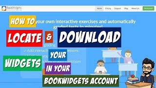 Bookwidgets Tutorial How to locate and download your widgets in your Bookwidgets account [upl. by Enitsrik]