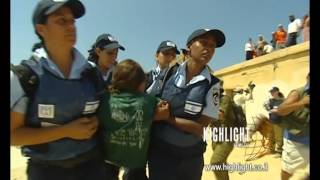 MG070  Israel Stock Footage footage of the Israeli disengagement from Gaza 2005 [upl. by Alexio]