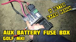 This Aux FUSE BOX is awesome VW Golf Mk1 [upl. by Atikam]