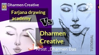 Farjana drawing academy vs Dharmen Creative🚀ytshort vedio drawing viral video [upl. by Nims]