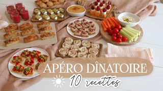 APERO DINATOIRE pour lété  10 recettes simples et délicieuses [upl. by Alihs]