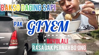 BAKSO DAGING SAPI PAK GIYEM BOYOLALI  BIKIN NAGIH BRO [upl. by Anuahsat390]