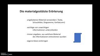 Die materialgestützte Erörterung [upl. by Noet]