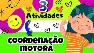 🔴COORDENAÇÃO MOTORA 3 ATIVIDADES com Materiais Reutilizáveis♻  EDUCAÇÃO INFANTIL [upl. by Areem]