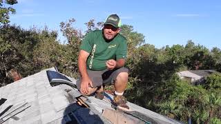 Eustis Roofing Company  Shingle Over Ridge Vent vs Metal Ridge Vent [upl. by Cartie]