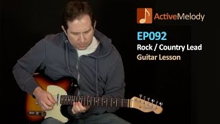 Rock  Country Guitar Lead Lesson Part 2 of 2  EP092 [upl. by Ynned]