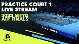 2022 Nitto ATP Finals Live Stream  Practice Court 1  Turin [upl. by Mehs382]