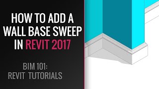 Revit Tutorial for beginner Add Wall Base Sweep in Revit 2020 [upl. by Aerehs675]