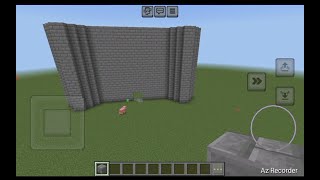 I built a wall of a castle in minecraft [upl. by Swain]