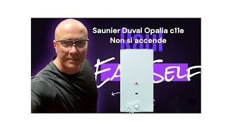 Scaldabagno a Gas Metano Saunier Duval Opalia C11e non si accende vediamo il perchè [upl. by Florella]