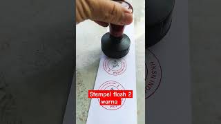 Stempel flash 2 warna stempel indonesia diy [upl. by Cormick]