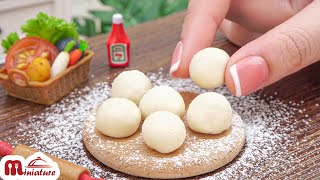 Making Miniature Pepperoni Pizza in Small Kitchen Set  ASMR Fast Food Miniature Cooking [upl. by Jansson]