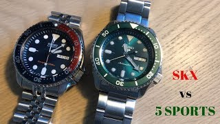 New Seiko 5 Sports vs Seiko SKX  The Three Biggest Differences [upl. by Purington]