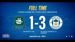 HIGHLIGHTS Plymouth Argyle 1 Wigan Athletic 3  200118 [upl. by Dahcir206]