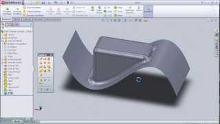 21 SolidWorks Surface TUTORIAL FILLET SURFACE [upl. by Amir685]