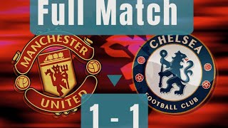 Manchester Vs Chelsea Full match 1  1 simulation version englishgrammar footballmatch [upl. by Oirevlis]