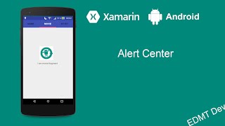 Xamarin Android Tutorial  iOS style Alert Center [upl. by Olenta666]