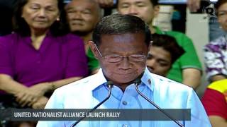 Vice President Jejomar Binays speech at the UNA party launch [upl. by Fulcher734]