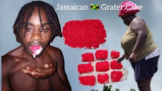 HOW TO MAKE JAMAICAN 🇯🇲 GRATER CAKE HOMEMADE STYLE SWEET MOUTH FOOD [upl. by Gina]