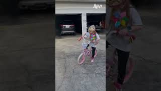 Maybe practice some more on the training wheels 😂 afv funnyvideos shorts [upl. by Ainotna986]