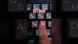 Deep and thocky budget switches  KTT Rose shorts short ktt keyboard asmr mechanicalkeyboard [upl. by Januarius]