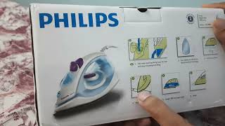 Philips steam iron 1900 series 1440W Unboxing Review and Testing  comparison with normal iron [upl. by Nilorac]