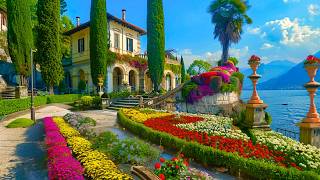 LAKE COMO  VILLA MONASTERO  VARENNA  THE MOST BEAUTIFUL VILLA ON LAKE COMO  WALKING TOUR 4K HDR [upl. by Sielen978]