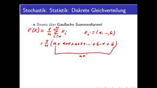 Stochastik Teil 38 Die diskrete Gleichverteilung [upl. by Eisteb194]