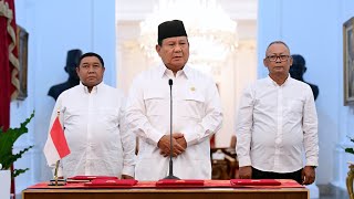 Presiden Prabowo Tanda Tangani PP Tentang Penghapusan Piutang Macet UMKM 5 November 2024 [upl. by Karita858]