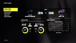 Panthers vs Bills CPU 2SIMPLE Preseason [upl. by Oivatco]