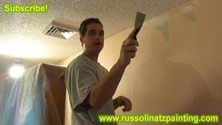 DIY How to Remove Wallpaper part4  Drywall Repair amp Wall Preparation [upl. by Stefanie]