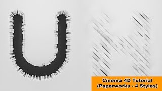 Paperworks Cinema 4D Tutorial [upl. by Wahlstrom452]