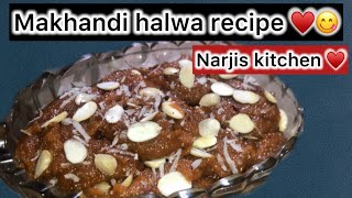 Makhandi halwa by narjis 🥰♥️ [upl. by Nihi120]