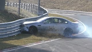 NÜRBURGRING CRASH COMPILATION 20162018  Nordschleife Crashes amp Safes  Touristenfahrten [upl. by Eiuqnimod]