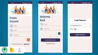 Login amp Signup amp forget password using firebase authentication  Android studio Java Tutorial [upl. by Giliana]