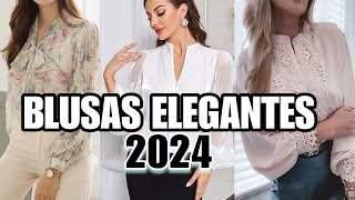 Moda LAS MEJORES DISEÑOS Y MODAS DE BLUSAS PARA 2024✅️ Elegantes y Casuales En Tendencia 2023 [upl. by Ximena]