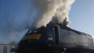 Grand Central HST power Car 43068 Cold Start Heaton Depot [upl. by Norma]