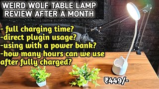 Weird wolf 3 colour mode LED lamp review  using a powerbank  Direct plugin [upl. by Iman]